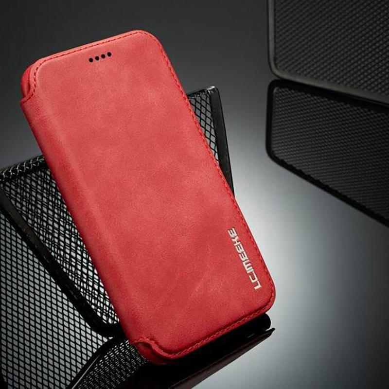 Business Flip Cover Phone Case with Solid Color Design